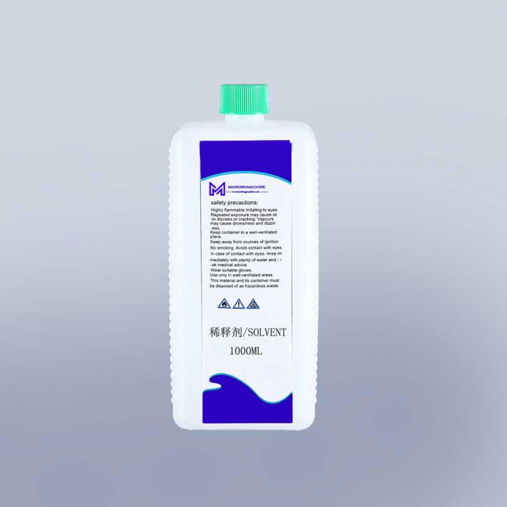 environment friendly commercial 1000ml solvent QT-1 for Rottweil cij continuous inkjet printer