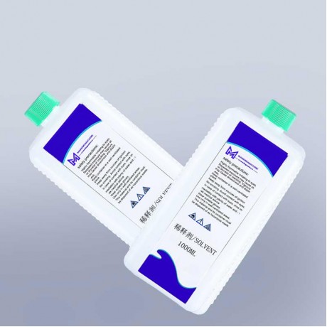 environment friendly commercial 1000ml solvent QT-1 for Rottweil cij continuous inkjet printer