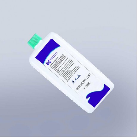 environment friendly commercial 1000ml solvent QT-1 for Rottweil cij continuous inkjet printer