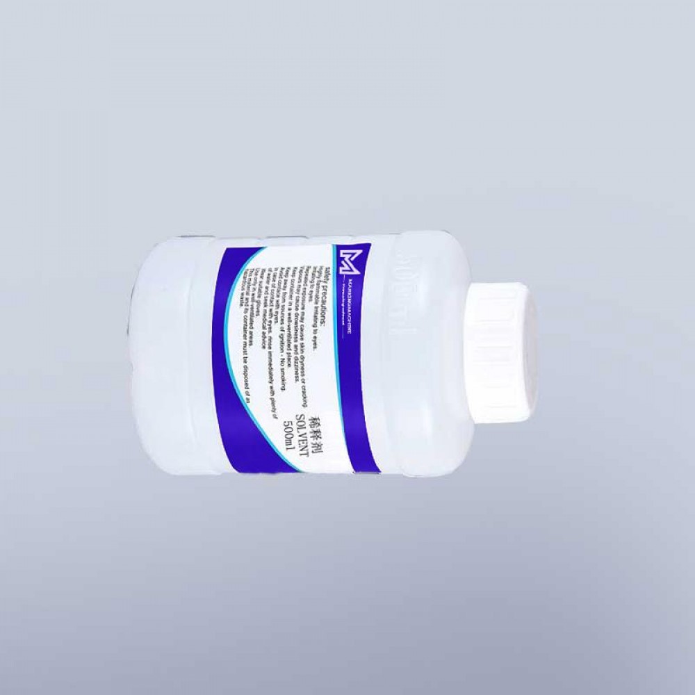 industrial 500ml mek based white solvent M121 diluted for cij inkjet printing inks