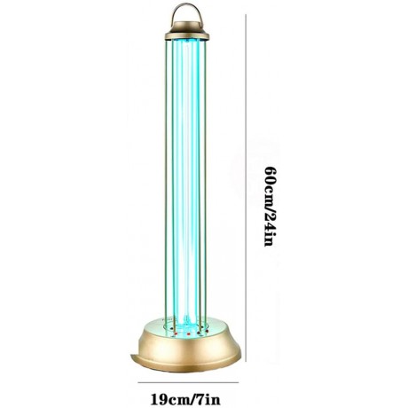 60W Ultraviolet Disinfection Lamp Portable Household Intelligent Disinfection Lamp Clinic Hotel Germicidal Lamp Ozone Germicidal UV Sterilization