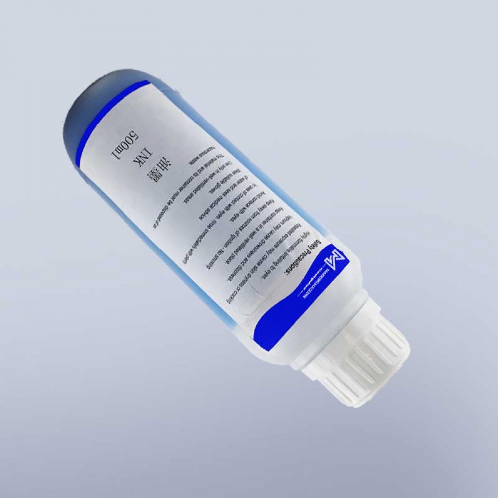 500ml  0.5L CIJ small character inkjet printer blue ink  for KGK continuous inkjet marking printer