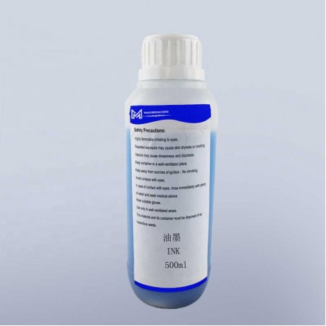 500ml  0.5L CIJ small character inkjet printer blue ink  for KGK continuous inkjet marking printer