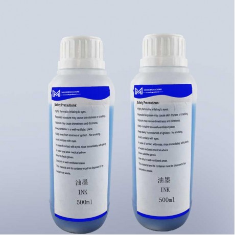 500ml  0.5L CIJ small character inkjet printer blue ink  for KGK continuous inkjet marking printer