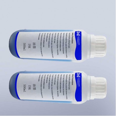 500ml  0.5L CIJ small character inkjet printer blue ink  for KGK continuous inkjet marking printer