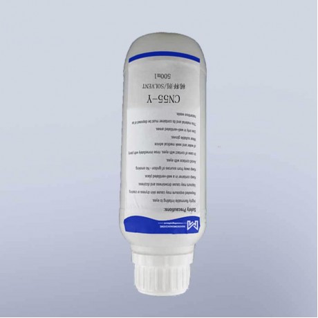 500ml  0.5L CIJ small character inkjet printer solvent CN55-Y for KGK continuous inkjet marking printer