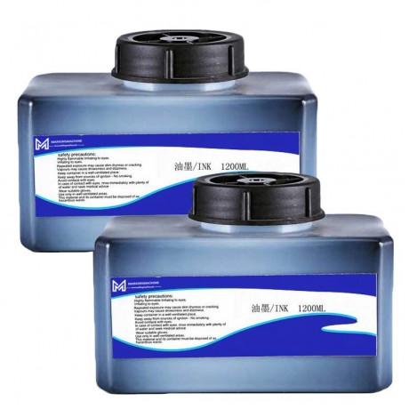 Acetone-based fast dry printing ink IR-802BK Low odor on BOPP LDPE HDPE for domino inkjet printer