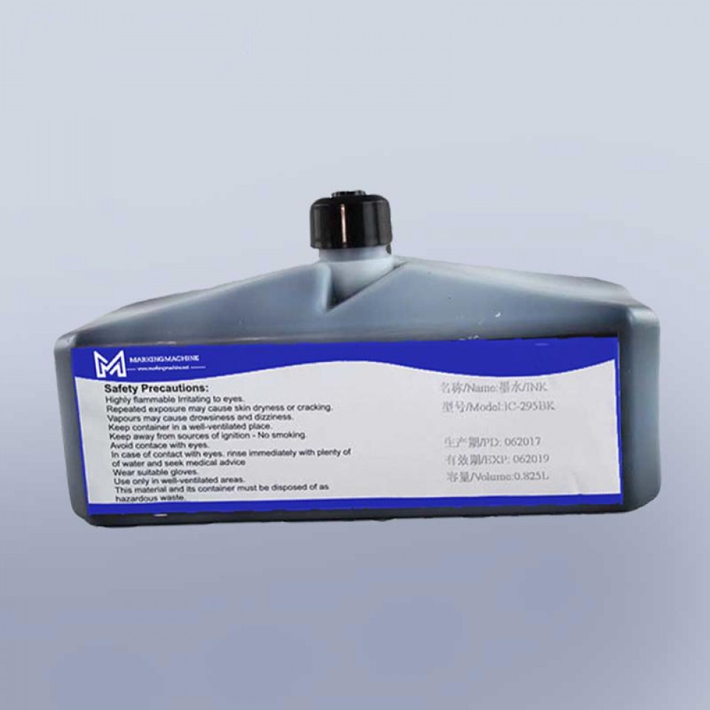 Black fast drying ink high adhesion anti-migration ink IC-280BK ink for domino Inkjet Coding Printer