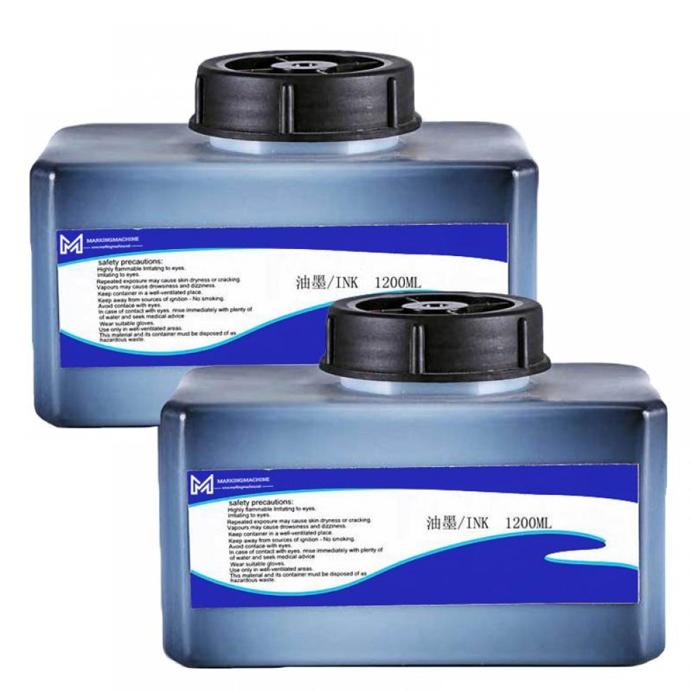 Printing ink IR-270BK good adhesion in soft plastic for Domino inkjet printing machine