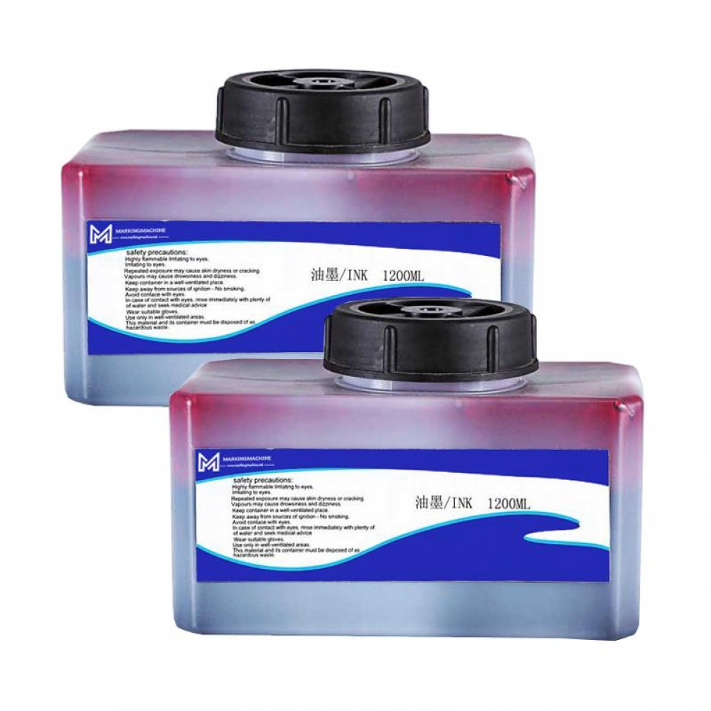 Red quick-drying ink halogen-free no heavy metal IR-064RG for domino Inkjet Printer