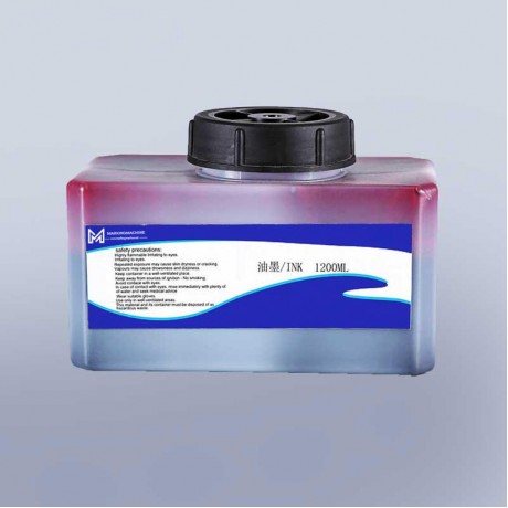 Red quick-drying ink halogen-free no heavy metal IR-064RG for domino Inkjet Printer