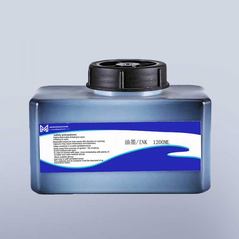 eco Solvent based Black Pigment Ink 1200ml for Domino IR-280BK Digital Printing