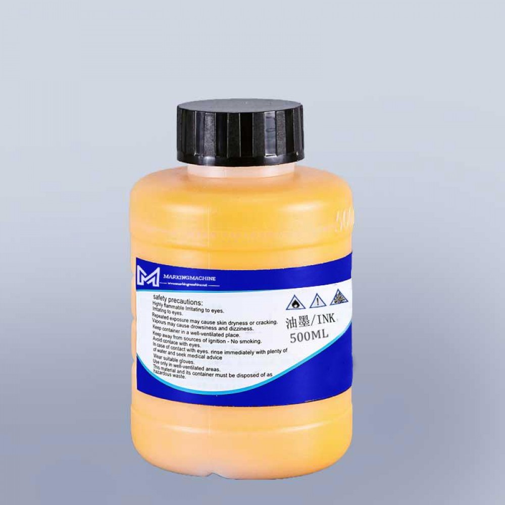 500ml yellow ink for linx industrial jet coder ink