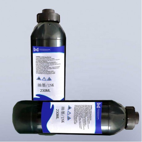 230ml  0.23L big character inkjet printerblack ink 20943 for Videojet DOD marsh ink