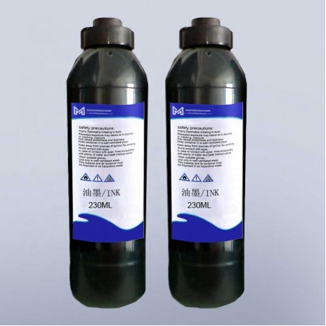 230ml  0.23L big character inkjet printerblack ink 20943 for Videojet DOD marsh ink